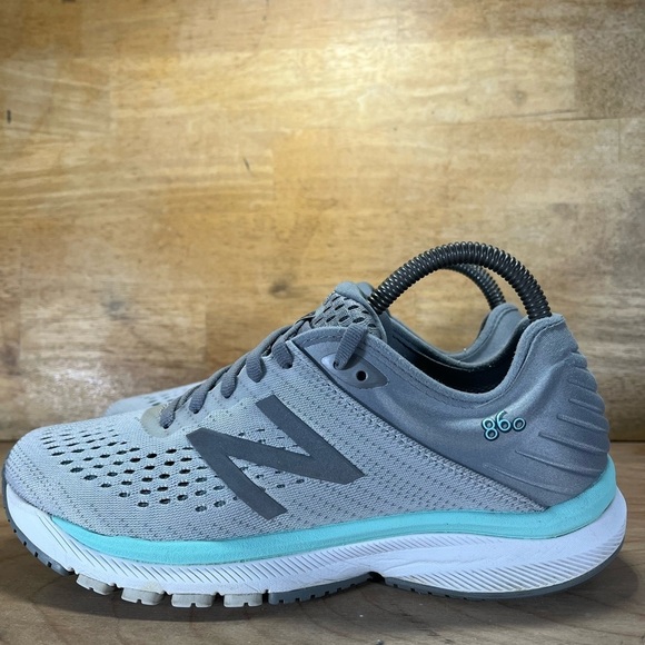 New Balance 860 v10 REFLECTIVE Womens Size 8.5 (B) Running Shoes Gray Silver - Picture 4 of 12